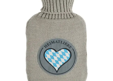 Hochwertige Wärmflasche Heimatliebe, 1500 ml - Langlebig, Zuverlässig und Komfortabel TK Gruppe® Grosshandel 