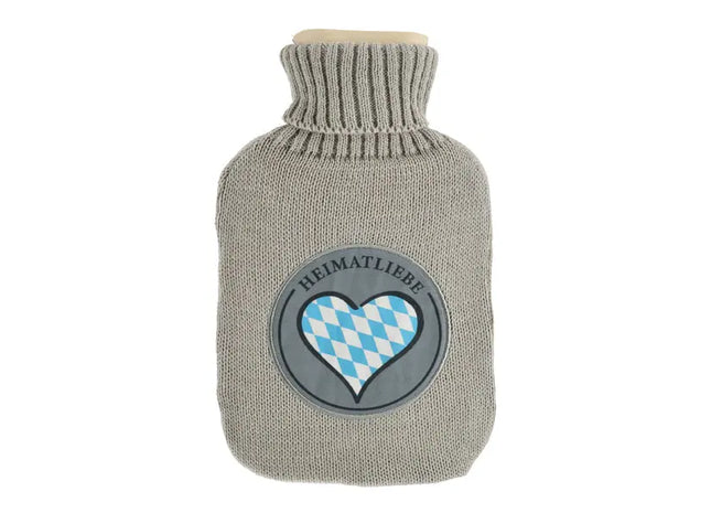 Hochwertige Wärmflasche Heimatliebe, 1500 ml - Langlebig, Zuverlässig und Komfortabel TK Gruppe® Grosshandel 
