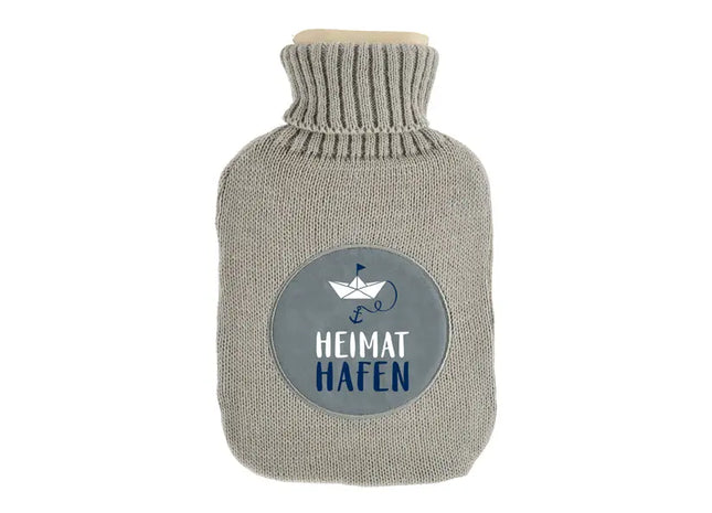 Hochwertige Wärmflasche für Zuhause - Heimathafen, 1500 ml, Robust und Einfach zu Verwenden TK Gruppe® Grosshandel 