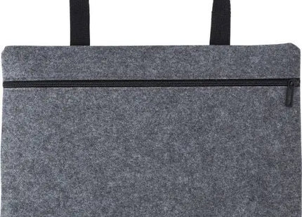 Hochwertige graue Dokumententasche Scarlett aus rPET-Filz – Elegant, nachhaltig, robust TK Gruppe® Grosshandel 