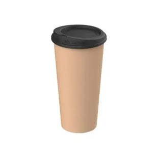 Hochwertiger Coffee-to-go Becher 0,4l in Braun-Schwarz, Robust & Langlebig TK Gruppe® Grosshandel 
