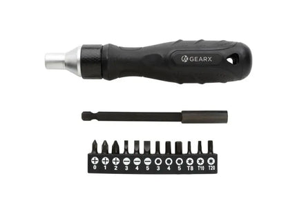 Hochwertiger Gear X Ratschen-Schraubendreher - vielseitiges, schwarzes Präzisionswerkzeug TK Gruppe® Grosshandel 