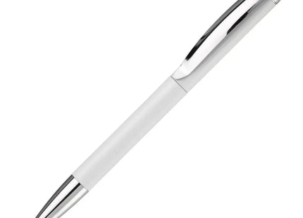 Hochwertiger Kugelschreiber Modena Stylus - elegantes, weißes Schreibgerät mit Touchscreen-Funktion TK Gruppe® Grosshandel 