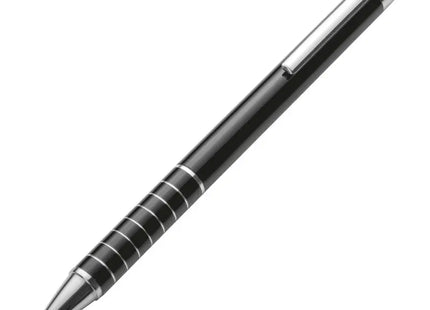 Hochwertiger Metall Kugelschreiber mit Touch-Pen - Schwarz Luebo - Edler Schreibstift für Profis TK Gruppe® Grosshandel 