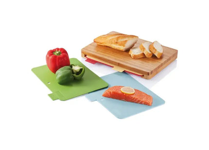 Hochwertiges Schneidebrett-Set im modernen Design - braun, robust und vielseitig TK Gruppe® Grosshandel 