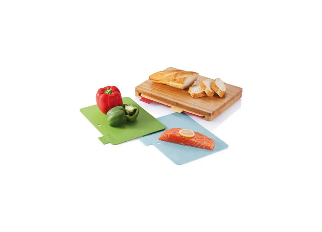 Hochwertiges Schneidebrett-Set im modernen Design - braun, robust und vielseitig TK Gruppe® Grosshandel 