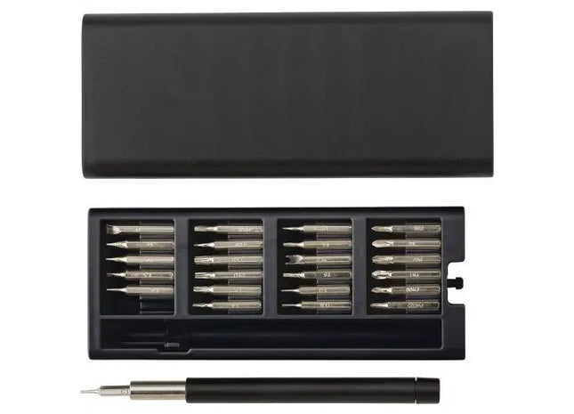 Hochwertiges Werkzeugset Arthur aus ABS und Metall – robust, schwarz, vielseitig und langlebig TK Gruppe® Grosshandel 