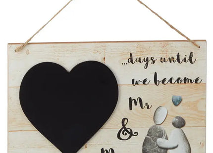 Hochzeits-Schreibtafel aus Holz, 20x30cm - Individualisiere deine Traumhochzeit! TK Gruppe® Grosshandel 