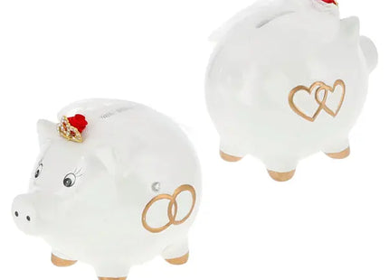 Hochzeits-Spardose, Sparschwein, ca. 14x11 cm – Ideal als Hochzeitsgeschenk TK Gruppe® Grosshandel 
