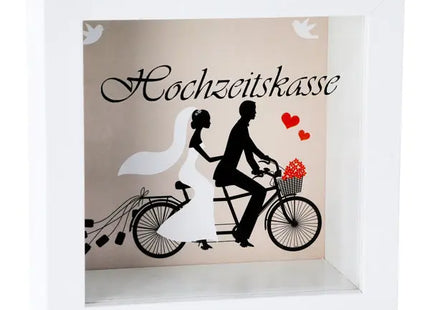 Hochzeitskasse Spardose, ca. 14,5cm - Ideales Geschenk für Verlobte TK Gruppe® Grosshandel 