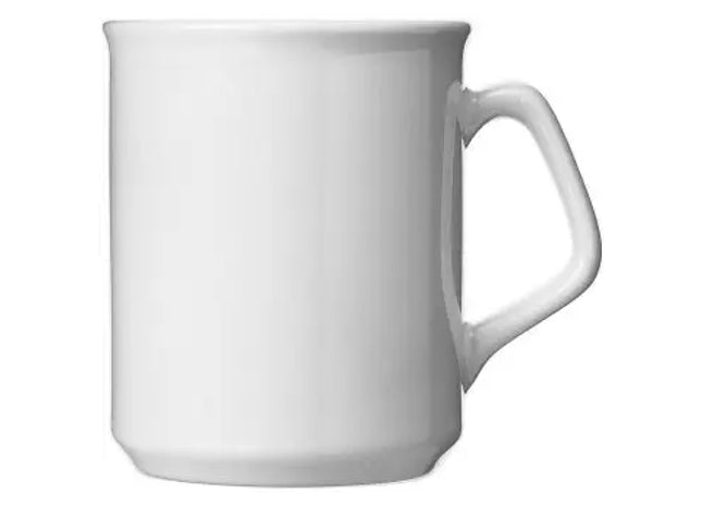 Hof Keramiktasse 250 ml in Weiß inklusive einfarbigem Druck – Personalisiertes Design TK Gruppe® Grosshandel 