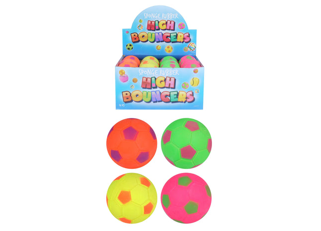 Hoher Bounce Fußballball, 6,2 cm, 4 verschiedene Farben TK Gruppe® Grosshandel 