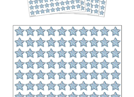 Holographic Sterne Aufkleber Silber 14mm, 100 Stück Pro Karte TK Gruppe® Grosshandel 