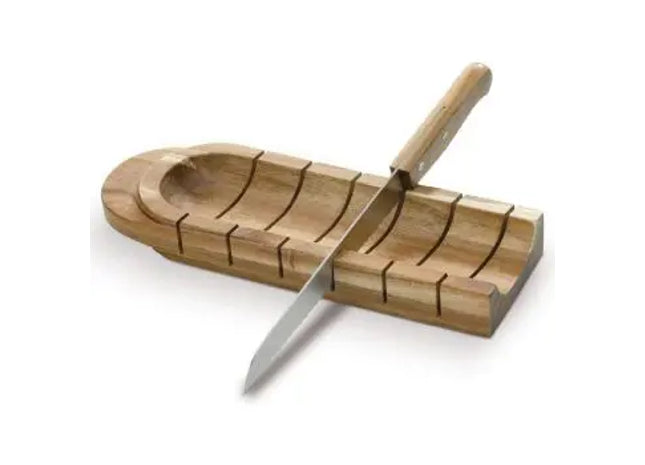 Holz Brotbrett mit passendem Messer – Rustikal & Praktisch TK Gruppe® Grosshandel 