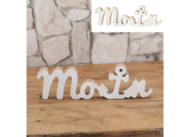 Holz-Dekoration Moin, ca. 26cmL TK Gruppe® Grosshandel 