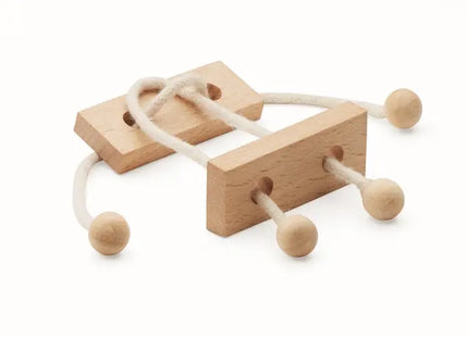 Holz-Geduldsspiel Rechteck NEURONA - Holz: Herausforderndes Denkspiel für Kinder und Erwachsene TK Gruppe® Grosshandel 