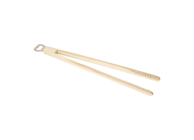 Holz Grillzange mit Kapselheber 43cm - natur, funktional TK Gruppe® Grosshandel 
