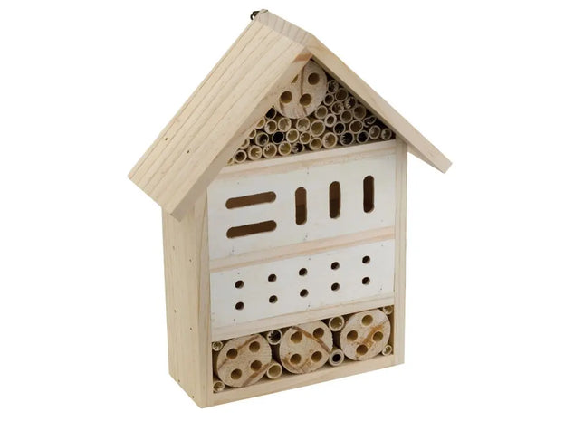 Holz-Insektenhotel - Naturnaher Lebensraum für Gartenfreunde TK Gruppe® Grosshandel 