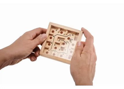 Holz Labyrinth ZUKY - Holz: Klassisches Geschicklichkeitsspiel für endlose Unterhaltung TK Gruppe® Grosshandel 