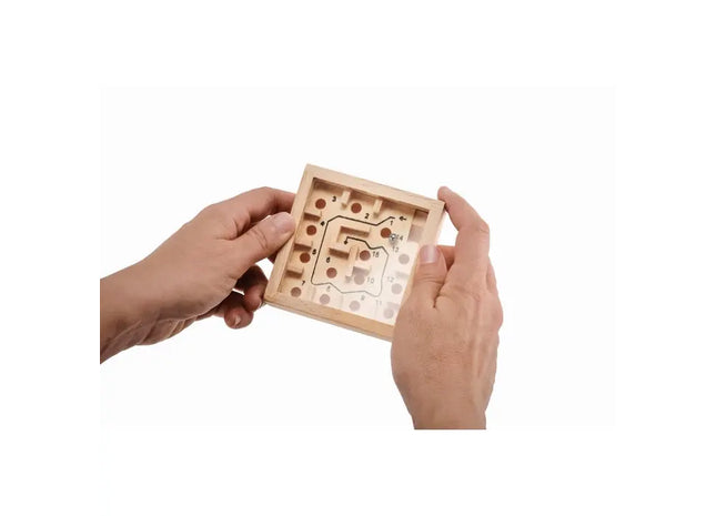 Holz Labyrinth ZUKY - Holz: Klassisches Geschicklichkeitsspiel für endlose Unterhaltung TK Gruppe® Grosshandel 