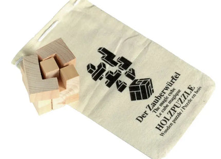 Holz-Puzzle CRAZY CUBE - Intelligentes 3D-Puzzle, Holz, Gehirntraining, Geschicklichkeitsspiel TK Gruppe® Grosshandel 