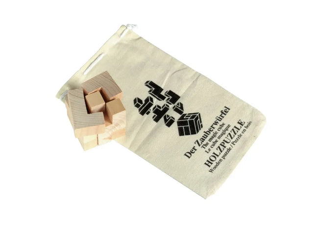 Holz-Puzzle CRAZY CUBE - Intelligentes 3D-Puzzle, Holz, Gehirntraining, Geschicklichkeitsspiel TK Gruppe® Grosshandel 