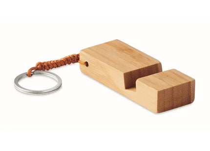 Holz Schlüsselring mit Halter TRINEU - Schlüsselanhänger und Organizer, Natur Holzdesign TK Gruppe® Grosshandel 