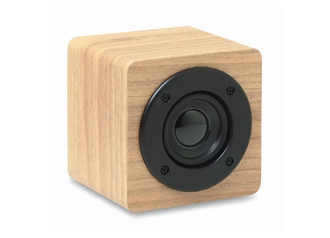 Holz Wireless Lautsprecher SONICONE - Kabelloser Bluetooth Speaker, Natur Holzdesign, 2x5W TK Gruppe® Grosshandel 