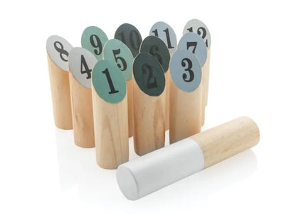 Holz-Wurfspiel in Braun - Freizeitspaß für Garten & Park, Robust & Nachhaltig TK Gruppe® Grosshandel 