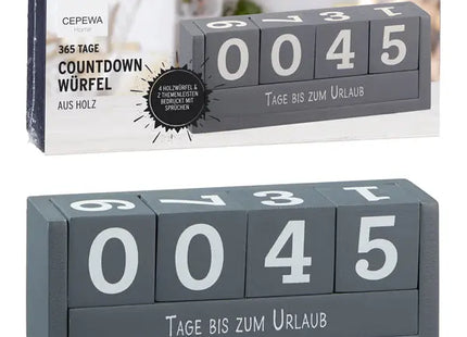 Holz-Zeitwürfel, Großformat 18,5x7cm - Elegantes Zeitmanagement-Tool TK Gruppe® Grosshandel 