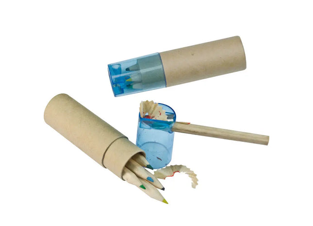 Holzbuntstifte Becky - Blau - Hochwertige Farbstifte für kreatives Zeichnen und Malen TK Gruppe® Grosshandel 