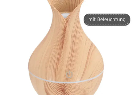 Holzoptik Aroma Diffusor mit Wellness-Licht, 15cm, für ätherische Öle TK Gruppe® Grosshandel 