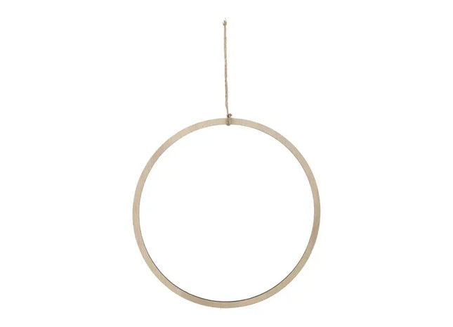 Holzring zum Hängen, DIY, groß, ca. 29 cm Durchmesser – Vielseitig, natürlich, handwerklich TK Gruppe® Grosshandel 