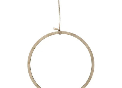 Holzring zum Hängen, DIY, mittel, ca. 24 cm Durchmesser – Vielseitig, kreativ, natürlich TK Gruppe® Grosshandel 