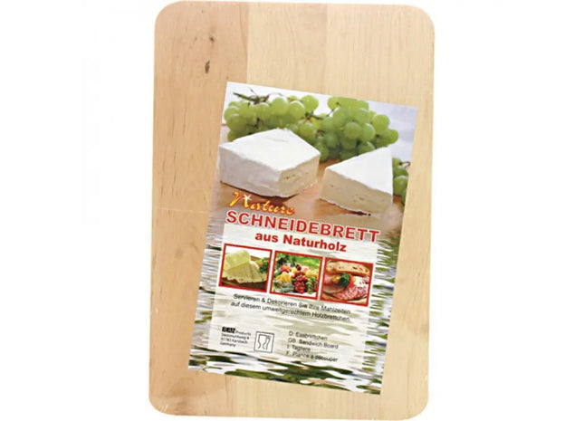 Holzschneidebrett, quadratisch, 22x15x1 cm, robust und langlebig TK Gruppe® Grosshandel 