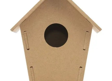 Holzvogelhaus 'Taylor' in Braun, Natürliches Vogelhäuschen, Robuste Nistkasten TK Gruppe® Grosshandel 