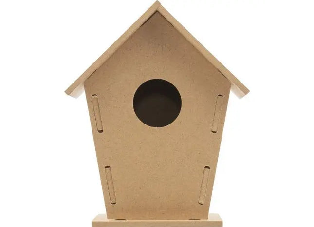 Holzvogelhaus 'Taylor' in Braun, Natürliches Vogelhäuschen, Robuste Nistkasten TK Gruppe® Grosshandel 