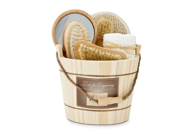 Holzzuber Wellness-Set – Natürlich entspannen TK Gruppe® Grosshandel 