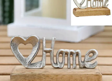 Home Schriftzug auf Standfuß, Charmantes Dekoelement, 9cm Hoch TK Gruppe® Grosshandel 