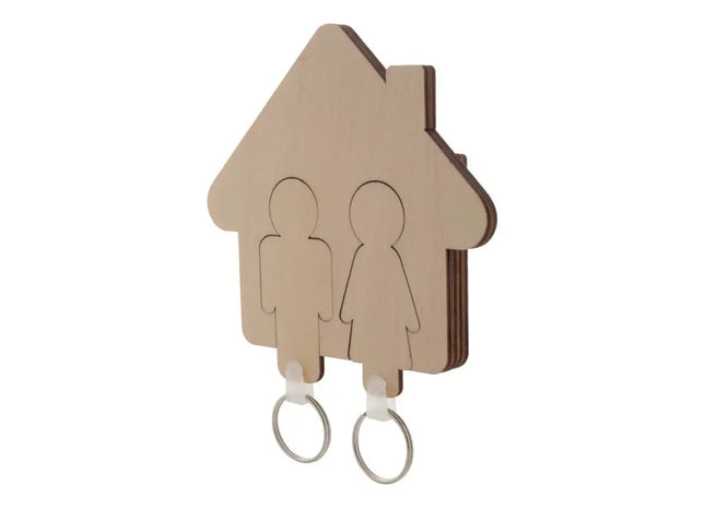 Homey Schlüsselbrett im Naturstil – Ästhetisch & Praktisch TK Gruppe® Grosshandel 