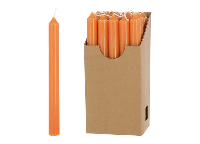 Honigfarbene Stabkerzen, 22cm, 20er Set im Display - Gemütliche Lichtstimmung TK Gruppe® Grosshandel 