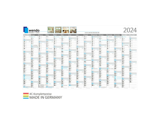 Horizont XL, Sonn- und Feiertage Blau mit 4C-Druck - Hellgrau & Blau - Hochwertige Großformatdrucke TK Gruppe® Grosshandel 