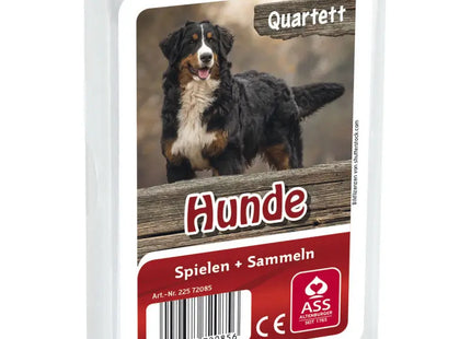 Hunde-Quartett: 33 Karten mit Rassen im robusten Kunststoffetui - Tierisches Vergnügen TK Gruppe® Grosshandel 