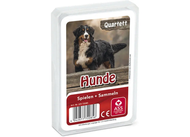 Hunde-Quartett: 33 Karten mit Rassen im robusten Kunststoffetui - Tierisches Vergnügen TK Gruppe® Grosshandel 