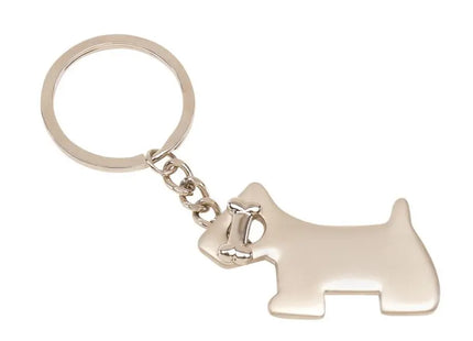 Hunde-Schlüsselhalter aus Silber - Charm-Anhänger in Hundegestalt TK Gruppe® Grosshandel 