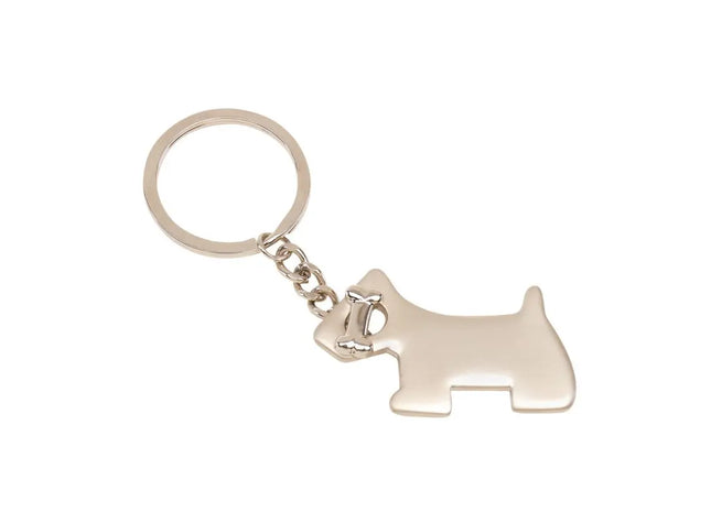 Hunde-Schlüsselhalter aus Silber - Charm-Anhänger in Hundegestalt TK Gruppe® Grosshandel 