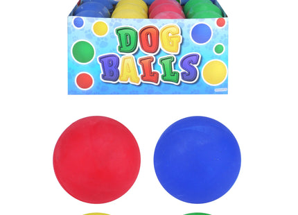 Hundebälle 6,3 cm, 4 verschiedene Farben – Robustes Spielzeug für Haustiere TK Gruppe® Grosshandel 