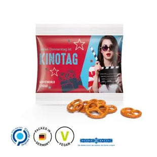 Huober Brezeln in weißer Miditüte - Knuspriger Snack für unterwegs TK Gruppe® Grosshandel 