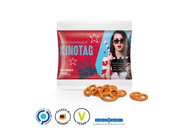Huober Brezeln in weißer Miditüte - Knuspriger Snack für unterwegs TK Gruppe® Grosshandel 