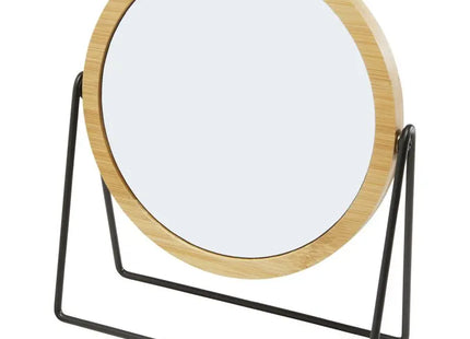 Hyrra Bambus-Freistehender Spiegel, Naturfarbe, Elegantes Design, Robust TK Gruppe® Grosshandel 